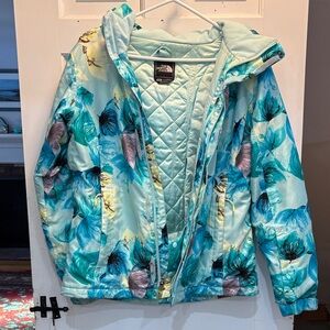 The North Face Floral Blue Ski Jacket
